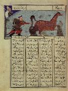 Rustan catches its Pferdein, out of the Schahanme of Abu-l-Qasim Manur Firdausi unknow artist